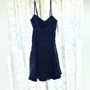 Elegant Black Sequin Dress